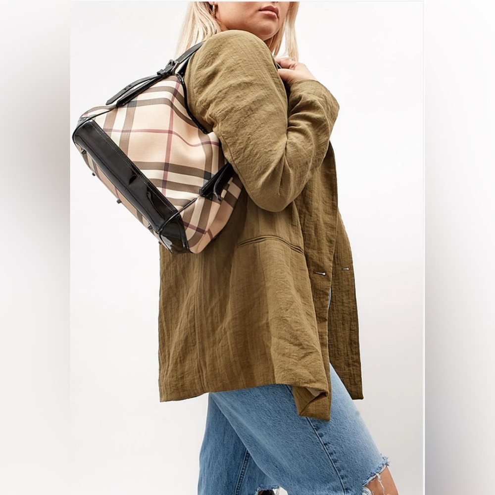 Burberry Nova Check Beige and Black Tote